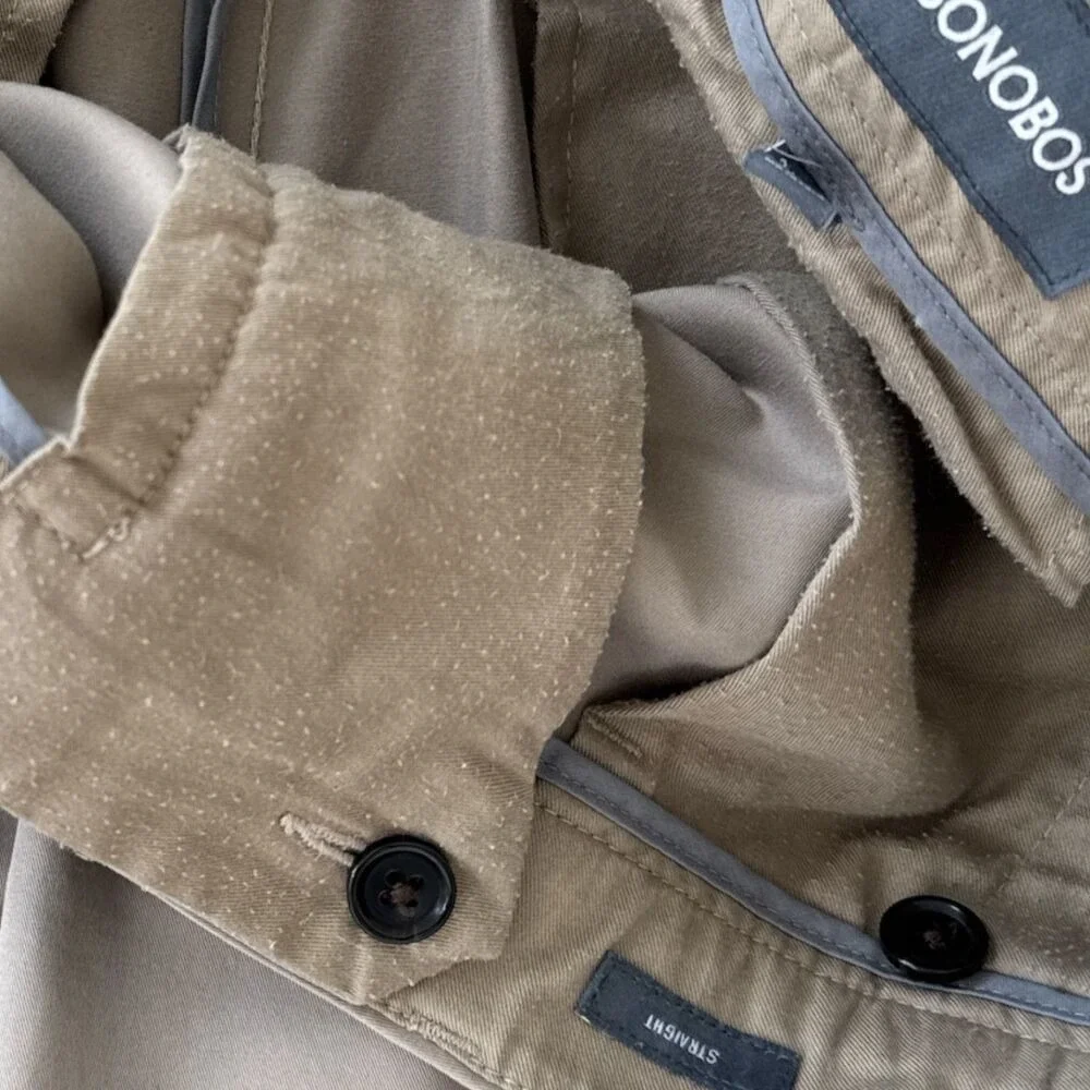 Bonobos Weekday Warrior Wednesday Wheat Straight Flat Front Chino Mens 34/34 EUC